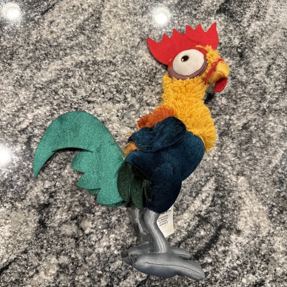 Official Disney Store Hei Hei Plush Rooster Chicken HeiHei Moana 12"